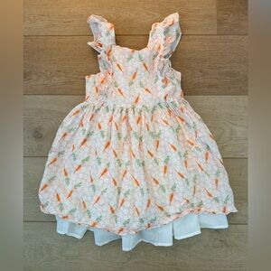 Cynthia Rowley White and Orange Dress - adorable carrot print